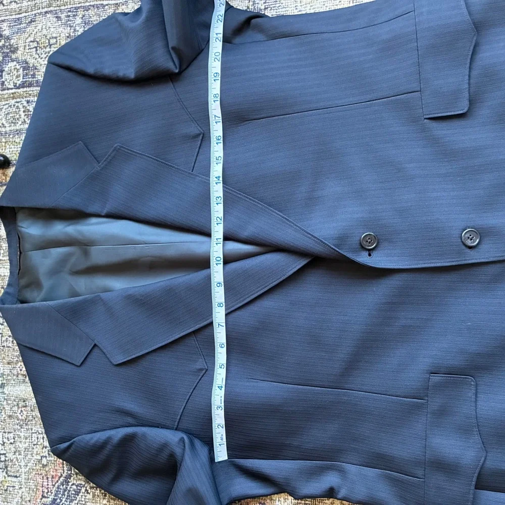 Warren Sewell Men Western Suit 46L Pinstripe Cowboy Jacket Pant Hoglunds USA VTG